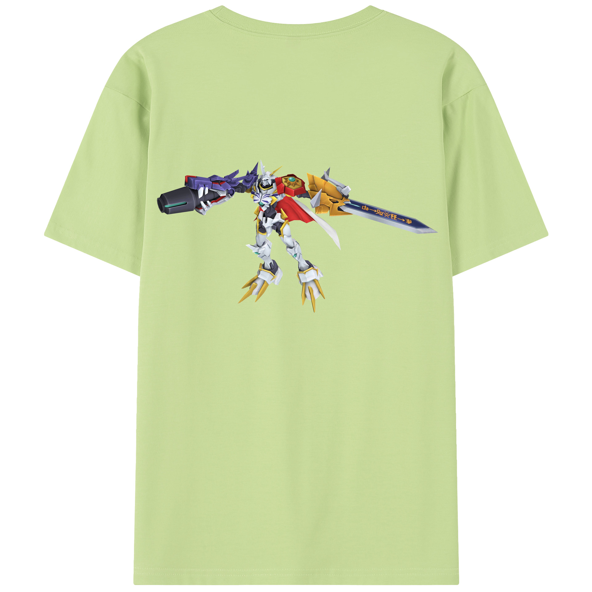 （画像用） Digimon デジタルモンスター/デジモン 綿100％半袖Tシャツ（背面プリント）